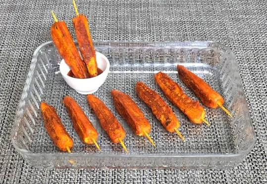 Baby corn candy product showcase