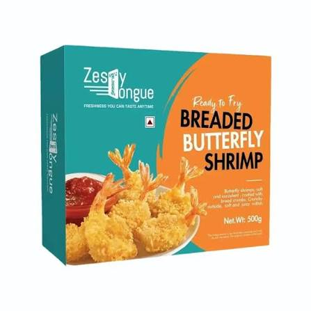 Breaded Butterfly shrimp product showcase