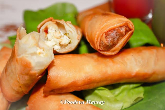 Moroccan spring roll product showcase