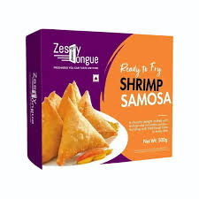 Shrimp samosa product showcase