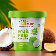 Tender coconut pulp product showcase