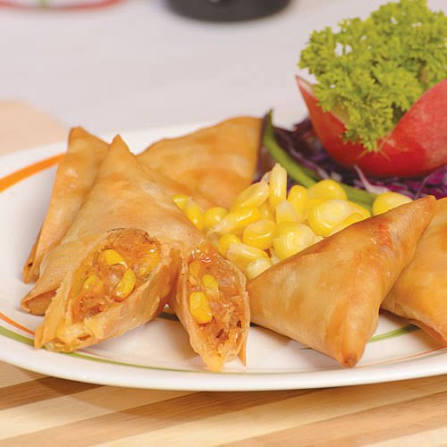 Veg Corn Samosa product showcase