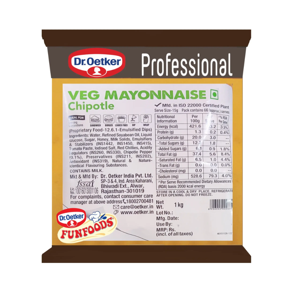 Veg Mayonnaise Chipotle product showcase