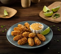 Vegan fish fingers product showcase